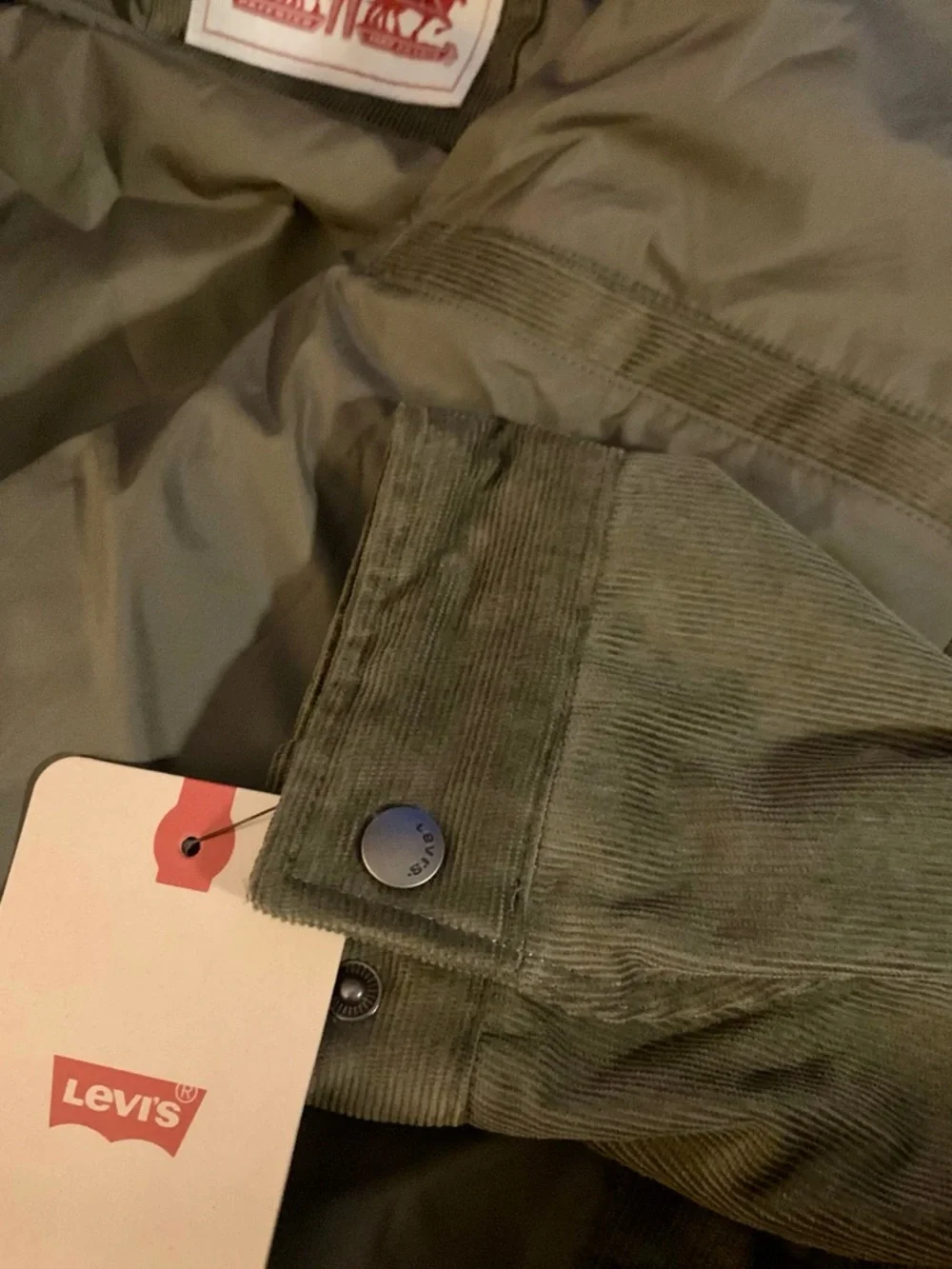 Levi’s Corduroy Jacket Olive green XL - Picture 6 of 7